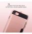 iphone 5 5s se impact proof hybrid case card clip Brushed Metal Texture