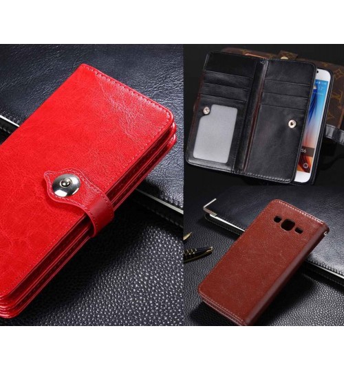 Galaxy J7 double wallet leather case