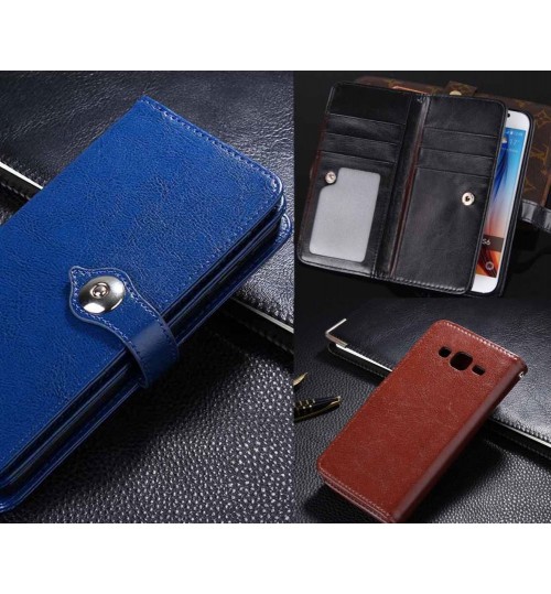 Galaxy J7 double wallet leather case