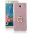 Gaxlaxy J5 Prime Soft tpu Bling Kickstand Case with Ring Rotary Metal Mount