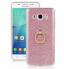 Gaxlaxy J7 2016 Soft tpu Bling Kickstand Case with Ring Rotary Metal Mount