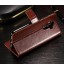 Huawei Mate 9 Vintage Fine Leather Wallet Case - Black