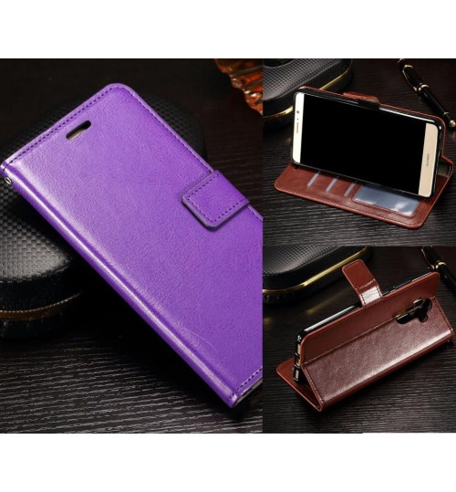 Huawei mate 9 vintage fine leather wallet case