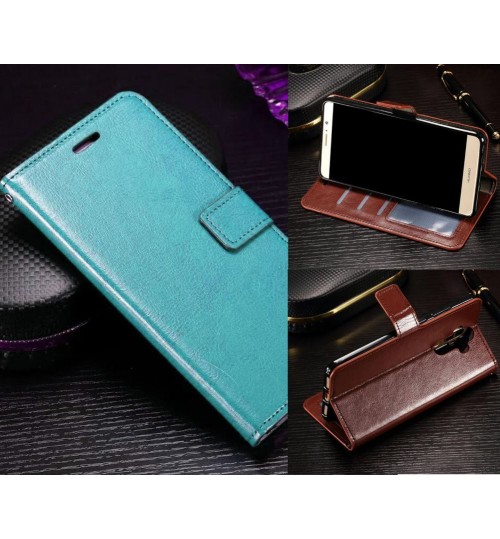 Huawei mate 9 vintage fine leather wallet case