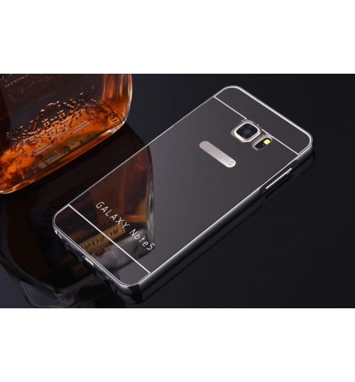 Galaxy NOTE 5 Slim Metal bumper with mirror back cover case