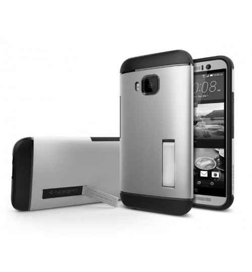 HTC One M9 impact proof Hv duty kickstand case