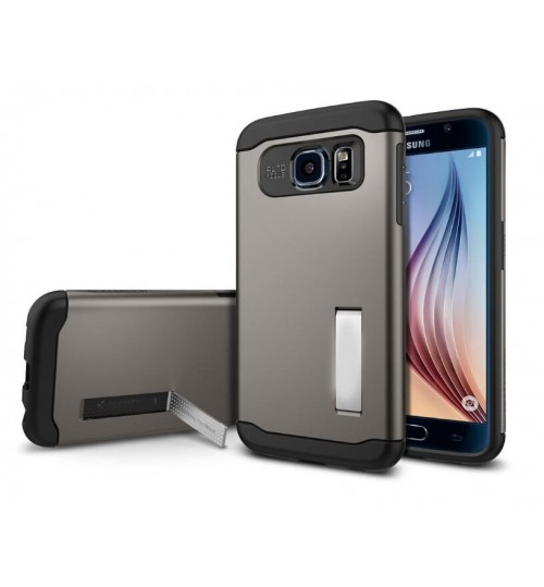 Galaxy S6 impact proof Hv duty kickstand case