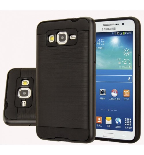 Galaxy J2 impact proof hybrid case brushed+Combo