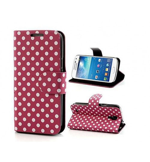 Galaxy S4 Polka Dot WALLET case