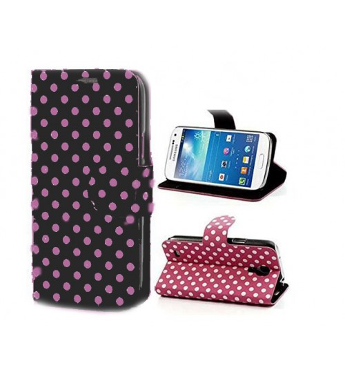 Galaxy S4 Polka Dot WALLET case