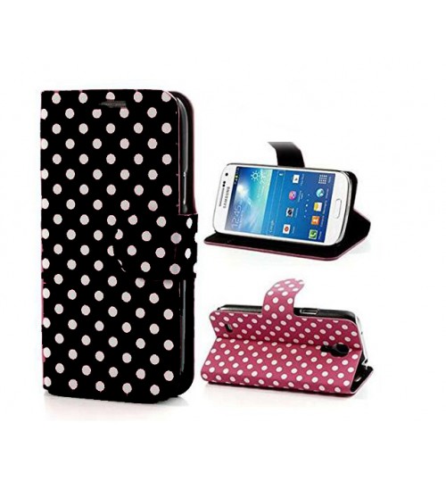 Galaxy S4 Polka Dot WALLET case