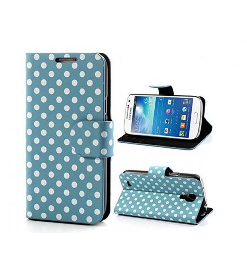 Galaxy S4 Polka Dot WALLET case