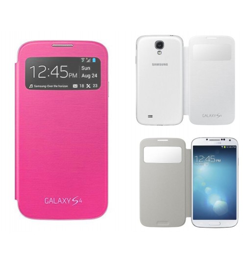 Samsung Galaxy s4 case Flip window view case