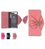 iPhone 5C leather wallet folding case bowknot