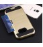 Galaxy A5 2017 impact proof hybrid case card clip Brushed Metal Texture