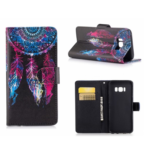 Galaxy S8 case wallet leather case printed