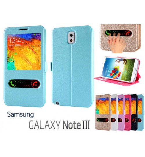 Samsung Galaxy Note 3 case luxury view window case