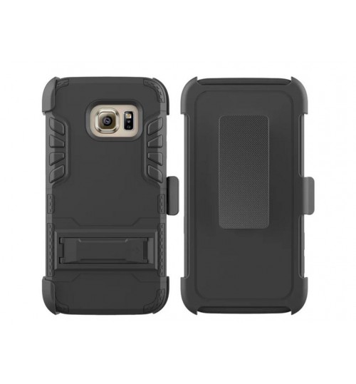 Galaxy S7 Hybrid armor Case Belt Clip Holster