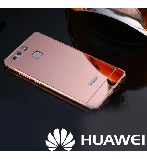 HUAWEI P9 Plus case Slim Metal bumper with mirror back cover case
