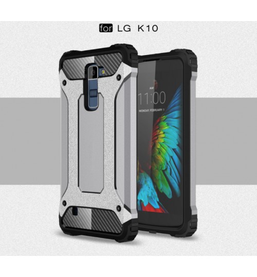 LG K10 Case Armor Rugged Heavy Duty Holster Case