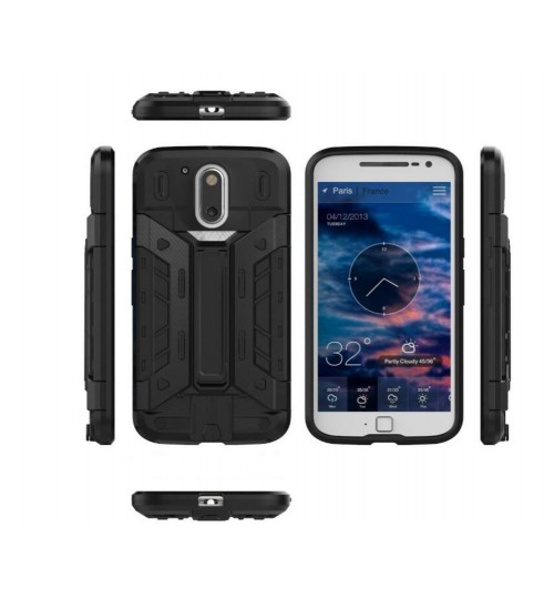 MOTO G4 plus Case Card Holder Kickstand Case