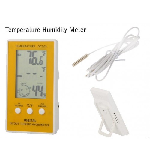 Indoor Outdoor Digital LCD Thermometer Hygrometer