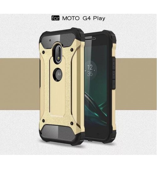 MOTO G4 Play Case Armor Rugged Heavy Duty Holster Case