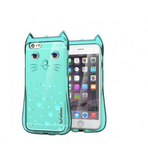 iPhone 6 /6s plus Clear Case slim fit TPU Soft Gel CAT Case