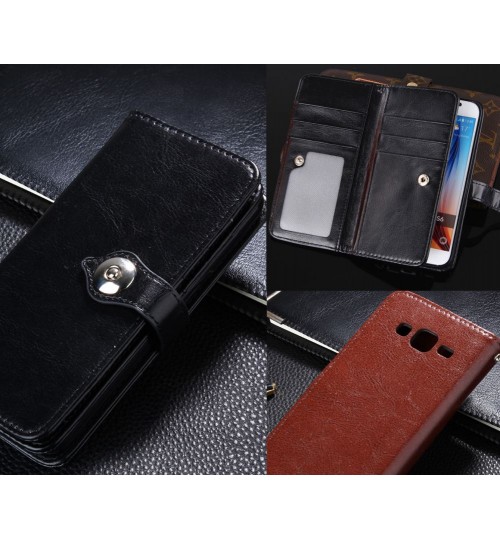 Galaxy J5 double wallet leather case