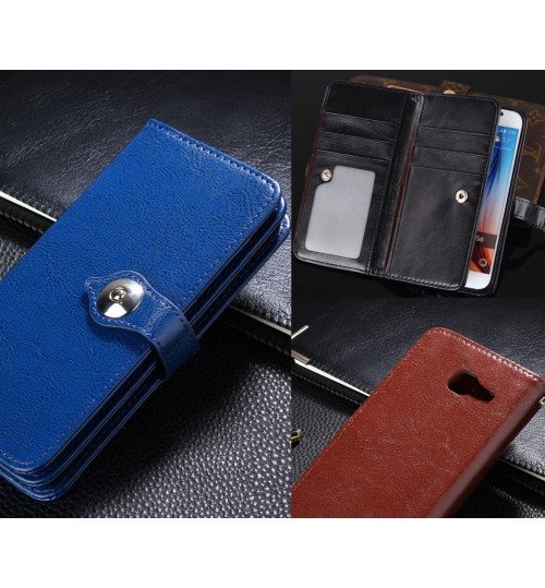 Galaxy J7 Prime double wallet leather case