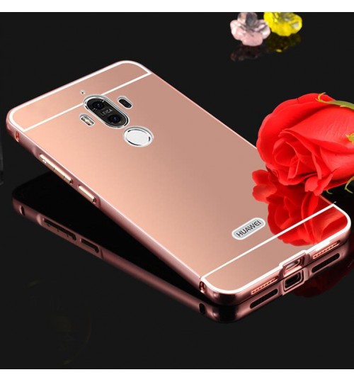 HUAWEI MATE 9 case Slim Metal bumper with mirror back cover case
