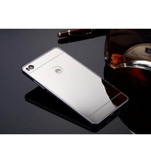 HUAWEI P8 lite case Slim Metal bumper with mirror back cover case