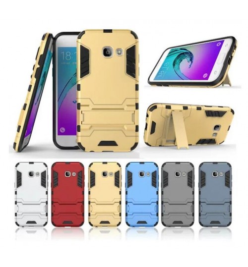 Galaxy A3 2017 Case Heavy Duty Hybrid Kickstand