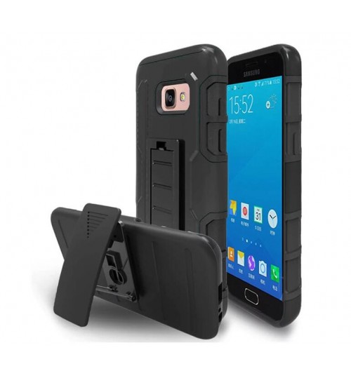 Galaxy A3 2017 Hybrid armor Case Belt Clip Holster