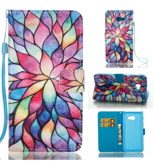 Galaxy A5 2017 case wallet leather case printed