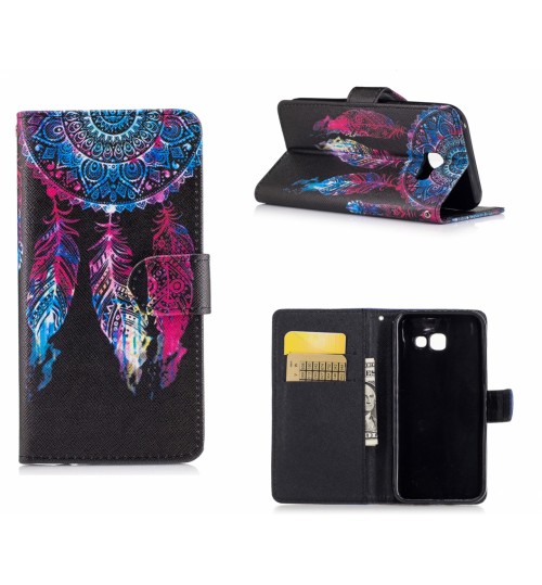 Galaxy A5 2017 case wallet leather case printed