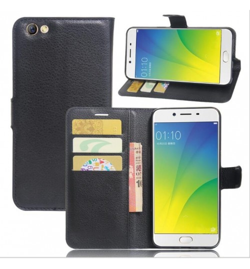 Oppo F1S case wallet leather case w stand+combo