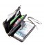 iPhone 5 5S SE bling leather wallet case detachable zip