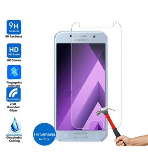 Galaxy A7 2017 Tempered Glass Protector 2.5D 0.26mm 9H