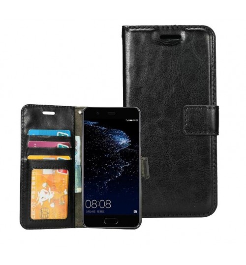 Huawei P10 vintage fine leather wallet case