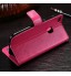 Huawei P10 Lite Vintage Fine Leather Wallet Case - Hot Pink