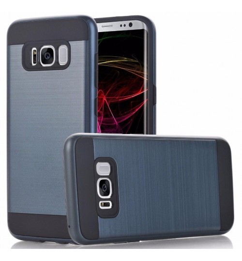 Galaxy S8 PLUS impact proof hybrid case brushed