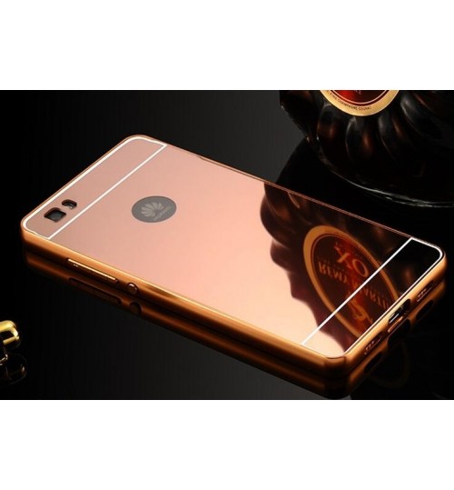 HUAWEI P8 case Slim Metal bumper with mirror back cover case