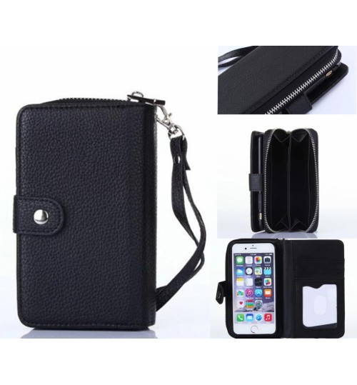 Galaxy S5 detachable full wallet leather case