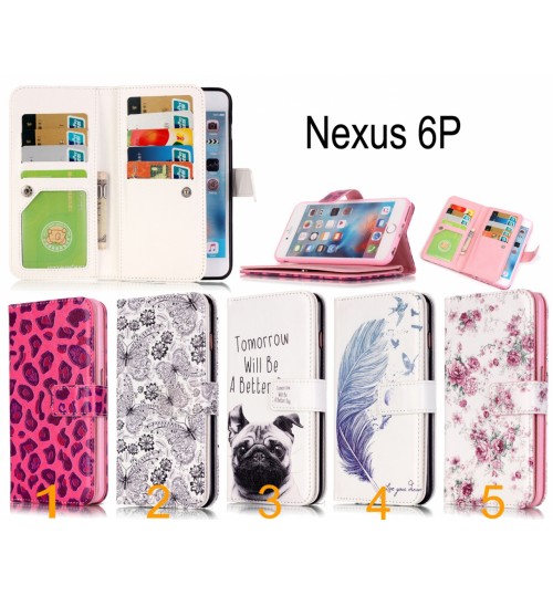 Nexus 6P Multifunction wallet leather case