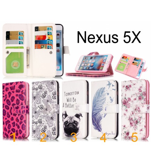 Nexus 5X Multifunction wallet leather case cover