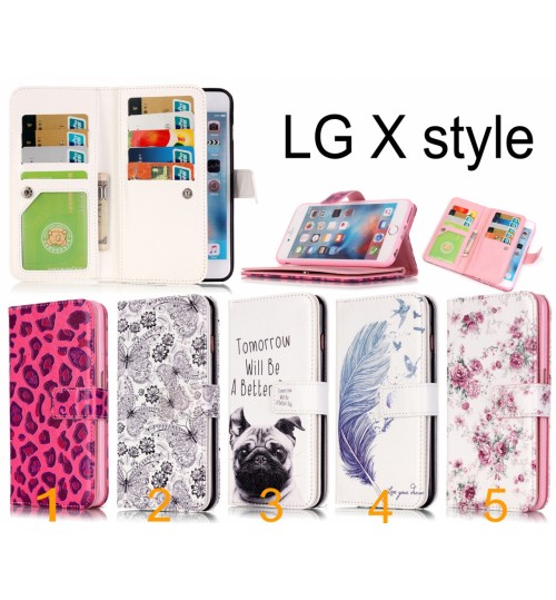 LG X style Multifunction wallet leather case cover