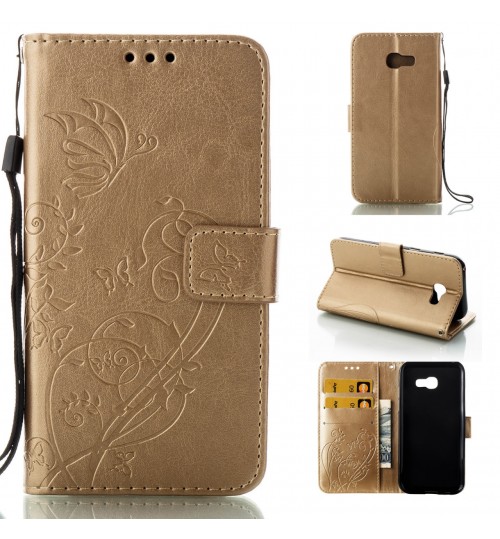 Galaxy A5 2017 Premium Embossing wallet leather case