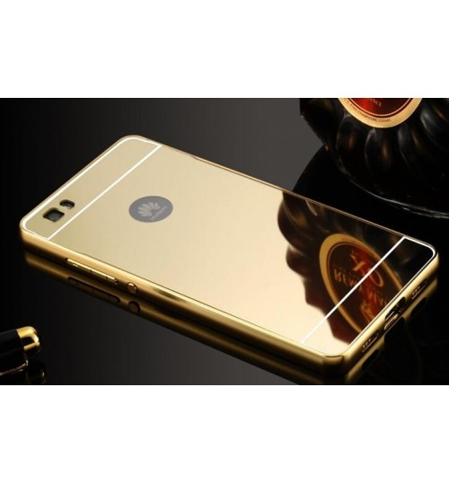 HUAWEI P8 case Slim Metal bumper with mirror back cover case