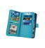 Htc M8 Double Wallet Leather Case 9 Card Slots - Rose Gold